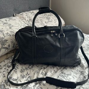 Roots Leather Duffle Bag